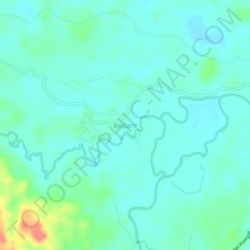 Bedaro topographic map, elevation, terrain