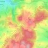 Mysletice topographic map, elevation, terrain