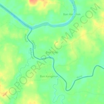 Ban Thap topographic map, elevation, terrain