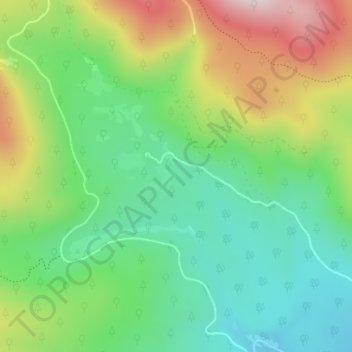 Lower Michigan Dam topographic map, elevation, terrain