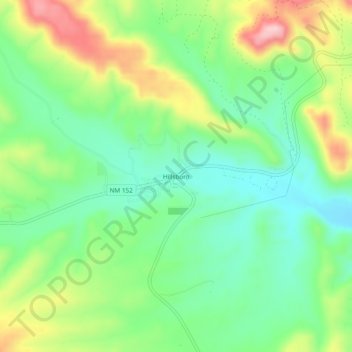 Hillsboro topographic map, elevation, terrain