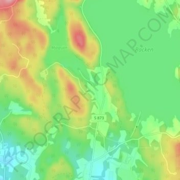Nytomten topographic map, elevation, terrain