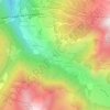 Peuget topographic map, elevation, terrain