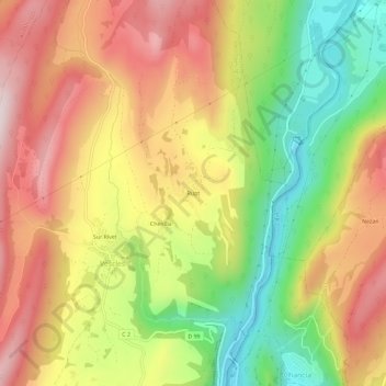 Rupt topographic map, elevation, terrain
