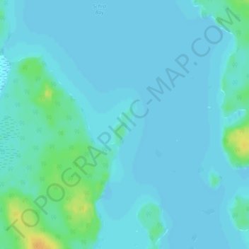 Alligator Point topographic map, elevation, terrain
