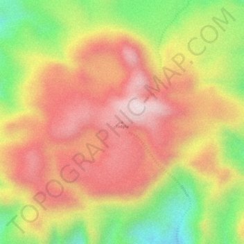 Todgha topographic map, elevation, terrain