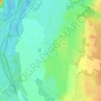 Rue du Mont topographic map, elevation, terrain