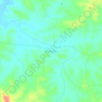 Mulungu topographic map, elevation, terrain