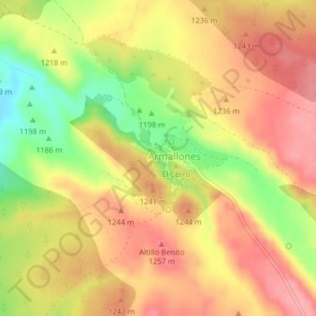 La Loma topographic map, elevation, terrain