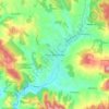 Gornji Milanovac topographic map, elevation, terrain