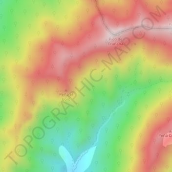 La Roble topographic map, elevation, terrain