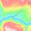 资丘镇 topographic map, elevation, terrain