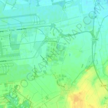 Schwaigerloh topographic map, elevation, terrain