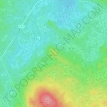 Gruvberget topographic map, elevation, terrain