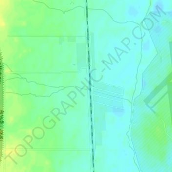 Bullsbrook topographic map, elevation, terrain