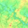 Le Verger topographic map, elevation, terrain