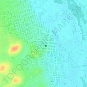 Ménaka topographic map, elevation, terrain
