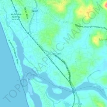 Palolipalam topographic map, elevation, terrain