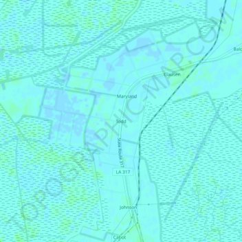 Todd topographic map, elevation, terrain