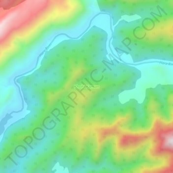 Khohi Kaman topographic map, elevation, terrain
