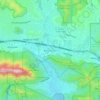 Malibu Junction topographic map, elevation, terrain