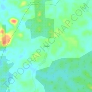 Pobla topographic map, elevation, terrain
