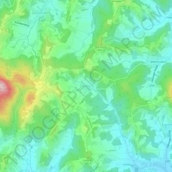 Pichla topographic map, elevation, terrain