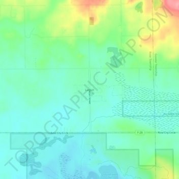 Lupton topographic map, elevation, terrain