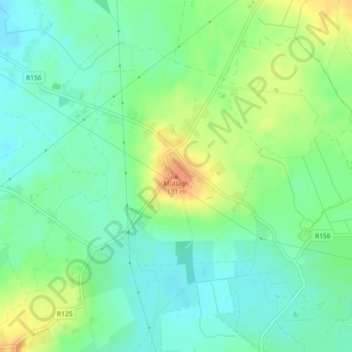 Mullagh topographic map, elevation, terrain