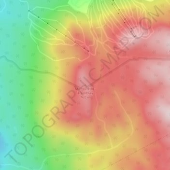 Mont Victor-Tremblay topographic map, elevation, terrain
