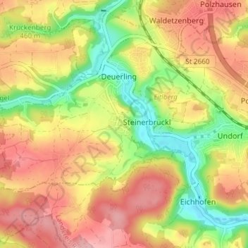 Hillohe topographic map, elevation, terrain