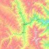 甘孜藏族自治州 topographic map, elevation, terrain