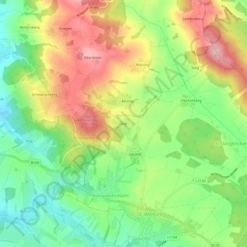 Dick topographic map, elevation, terrain