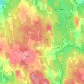 Fetås topographic map, elevation, terrain