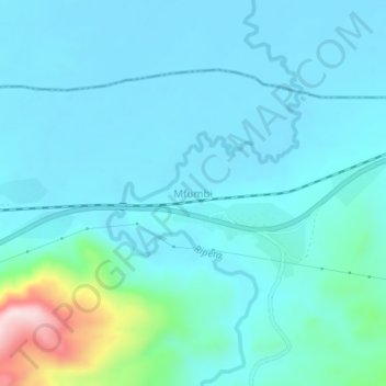 Mfumbi topographic map, elevation, terrain