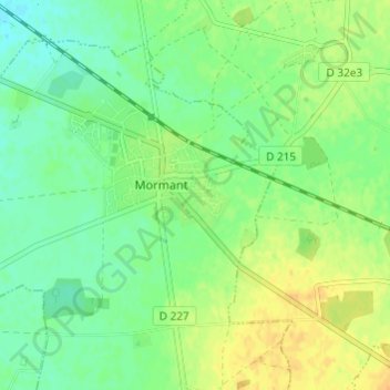 Cité Loheac topographic map, elevation, terrain