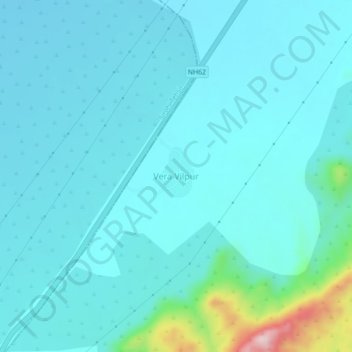 Vera Vilpur topographic map, elevation, terrain