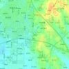 汪雀咀 topographic map, elevation, terrain