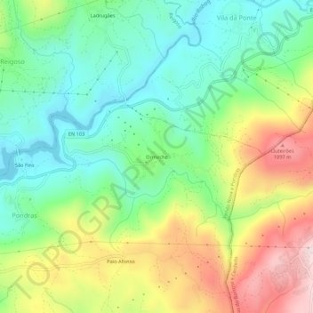 Ormeche topographic map, elevation, terrain
