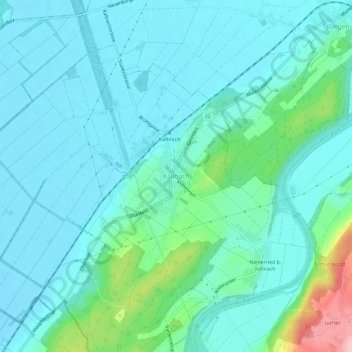 Chouchignies topographic map, elevation, terrain