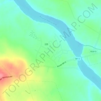Joutel topographic map, elevation, terrain