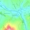 Newtownstewart topographic map, elevation, terrain
