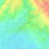 Les Aubagnes topographic map, elevation, terrain