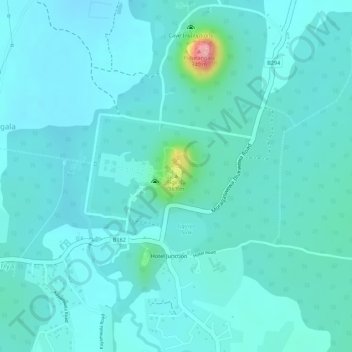 Lion Rock topographic map, elevation, terrain