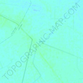 Kothi topographic map, elevation, terrain