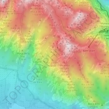 La Presidenta topographic map, elevation, terrain