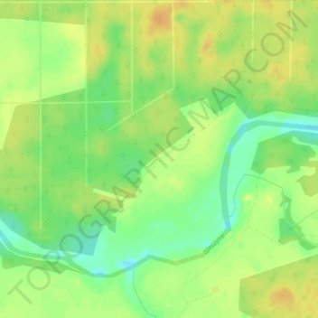 Schacken topographic map, elevation, terrain