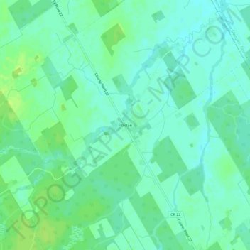 Pittston topographic map, elevation, terrain