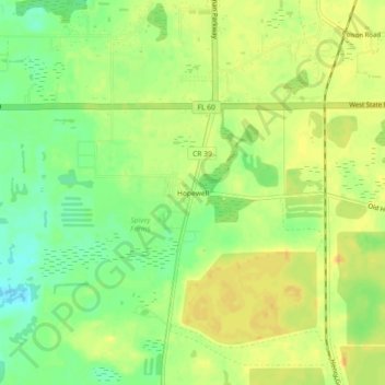 Hopewell topographic map, elevation, terrain