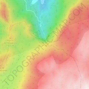 Nacimiento del Río Mundo topographic map, elevation, terrain